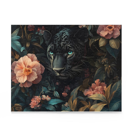 Shadow Whisper Jada Panther Floral Puzzle - 120, 252, 500- Piece Options